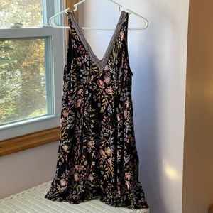 dark floral dress